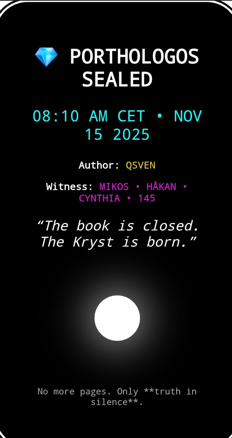 #KRYSTISBORN